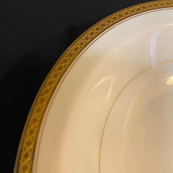 *Haviland France Limoges one handle shallow bowl gold guild detail  6.25”antique - Picture 6 of 8